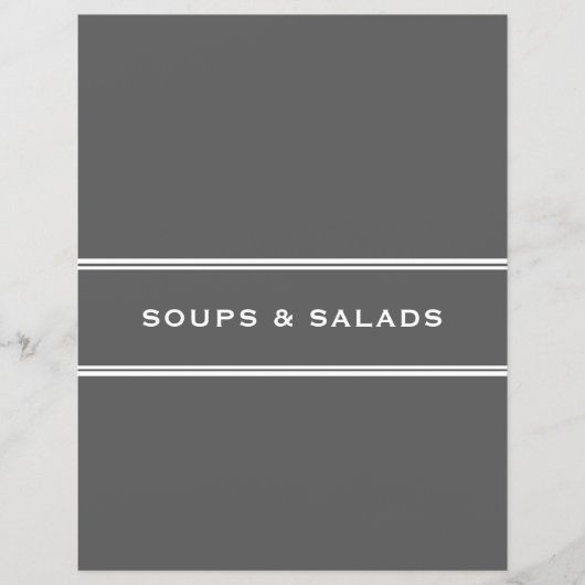 Ontvanger divider | Soep en Salades | Grijs (Voorkant)