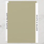 Ontvanger divider | Soep en Salades | Sage Black W (Voorkant / Achterkant)