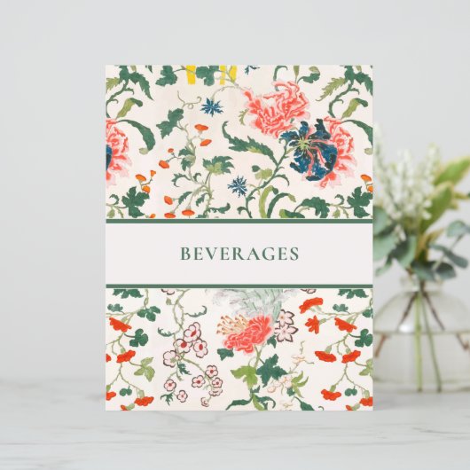 Ontvanger divider | Stijlvolle Floral | Dranken (Staand voorkant)