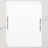 Ontvanger divider | Verzoekers | Eenvoudig wit (Voorkant / Achterkant)