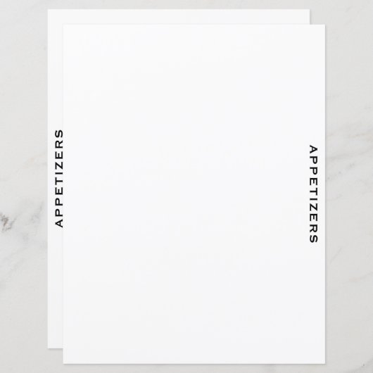 Ontvanger divider | Verzoekers | Eenvoudig wit (Voorkant / Achterkant)