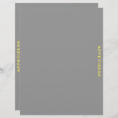 Ontvanger divider | Verzoekers | Grijs en Geel (Voorkant / Achterkant)