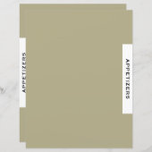 Ontvanger divider | Verzoekers | Sage Black & Whit (Voorkant / Achterkant)