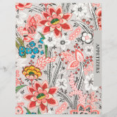 Ontvanger divider | Verzoekster | Elegant Floral (Voorkant)