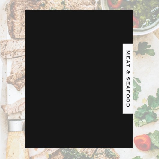 Ontvanger divider | Vlees en zeevruchten | Zwart-w