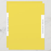 Ontvanger divider | Zijdevernis | Eenvoudig geel (Voorkant / Achterkant)