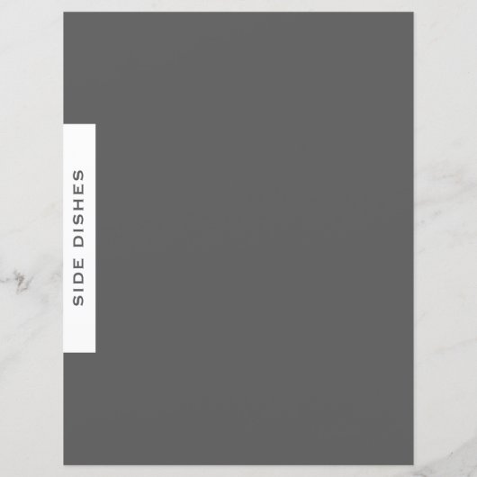 Ontvanger divider | Zijdevernis | Eenvoudig grijs  (Achterkant)