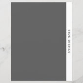 Ontvanger divider | Zijdevernis | Eenvoudig grijs  (Voorkant)