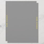 Ontvanger divider | Zijdevernis | Grijs en Geel (Voorkant / Achterkant)