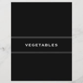 Ontvanger divider | Zwart-wit | Groenten (Voorkant)