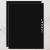 Ontvanger divider| Zwart-wit| Verzoekers (Voorkant / Achterkant)