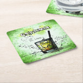 Ontvanger Drink Caipirinha Kartonnen Onderzetters (Schuin)