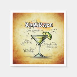 Ontvanger Drink Kamikaze Bartender Servetten