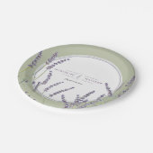 Ontvanger Franse lavender Floral Waterverf Papieren Bordje (Gekanteld)