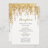 Ontvanger Kaart | Stippen van goudConfetti (Voorkant / Achterkant)