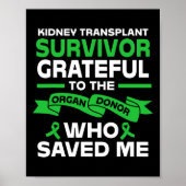Ontvanger niertransplantaat overlevende poster (Voorkant)