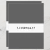 Ontvanger onderdeler | Casseroles | Grijs en wit (Voorkant / Achterkant)