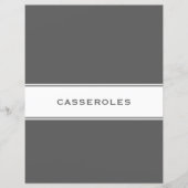 Ontvanger onderdeler | Casseroles | Grijs en wit (Voorkant)