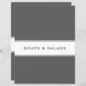 Ontvanger onderdeler | Soep Salad | Grijs en wit (Voorkant / Achterkant)