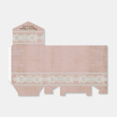 Ontvanger Rustic Lace w Aged  Linen Bedankdoosjes (Uitgevouwen)