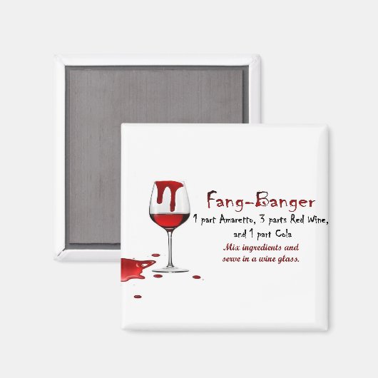 Ontvanger van Drink Fang-Banger Magneet (Voorkant / Achterkant)