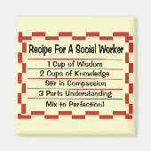 Ontvanger van een sociaal werker magneet (Voorkant)