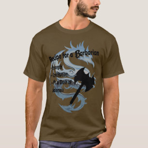 Ontvanger voor een barbaarse t-shirt