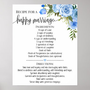 Ontvanger voor Happy Marriage Wedding Shower Gift  Poster