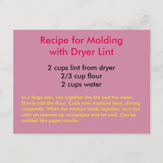 Ontvanger voor het Briefkaart met droger pluis (Voorkant)