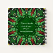 Ontvanger voor vliegende vlinder notitieboek (Achterkant)