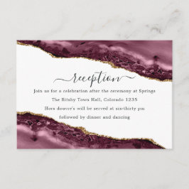 Ontvanging van bruine en gouden bonte weddenschapp informatiekaartje