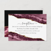 Ontvanging van bruine en gouden bonte weddenschapp informatiekaartje (Voorkant / Achterkant)