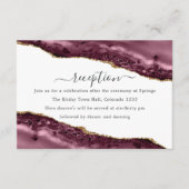 Ontvanging van bruine en gouden bonte weddenschapp informatiekaartje (Voorkant)