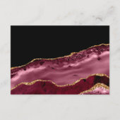 Ontvanging van bruine en gouden bonte weddenschapp informatiekaartje (Achterkant)