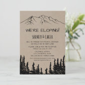 Ontvanging van erfenis van de bergberg Rustic Kaart (Staand voorkant)