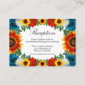 Ontvanging van grasbloemen op de achtertuin informatiekaartje (Voorkant)