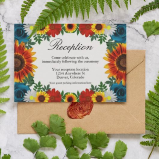 Ontvanging van grasbloemen op de achtertuin informatiekaartje