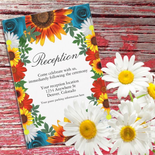 Ontvanging van grasbloemen op de achtertuin informatiekaartje