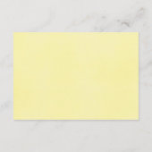 Ontvanging van waterverven voor zonnebloembruiloft informatiekaartje (Achterkant)