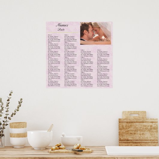 Ontvangingskaart Lila Poster (Keuken)