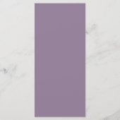 Ontvangingsmenu van Elegant script lavender bruilo Menu (Achterkant)
