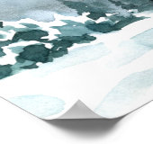 Ontvangingsontvangst voor huwelijkswinterwonderlan poster (Hoek)