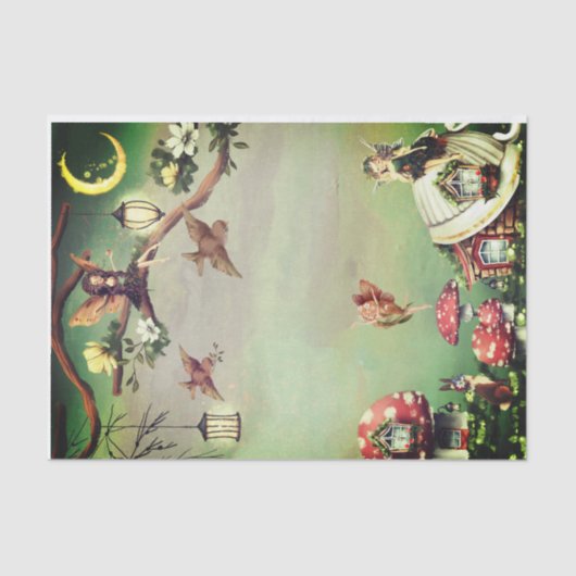 Ontvangingspagina van het dorp tissuepapier (Voorkant)