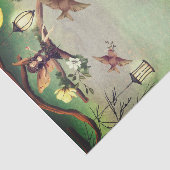 Ontvangingspagina van het dorp tissuepapier (Detail)