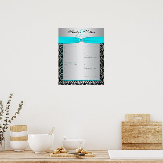 Ontvangingstabel Poster (Keuken)