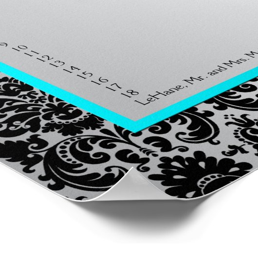 Ontvangingstabel Poster (Hoek)