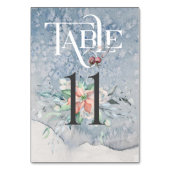 Ontvangingstabel voor kersttasmakerij/weddenschap  kaart (Achterkant)