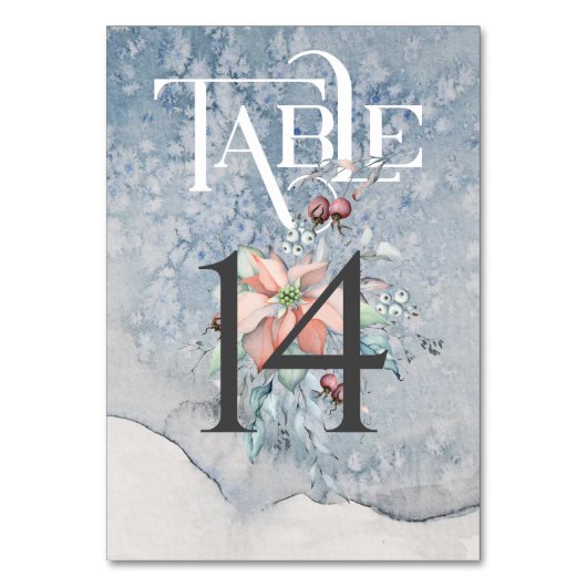 Ontvangingstabel voor kersttasmakerij/weddenschap  kaart (Achterkant)