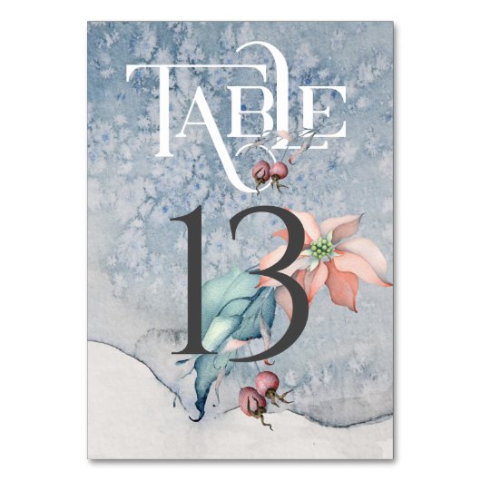 Ontvangingstabel voor kersttasmakerij/weddenschap  kaart (Voorkant)