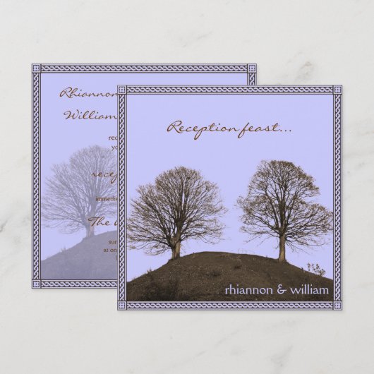 Ontvangingsuitnodiging Kaart (Voorkant / Achterkant)